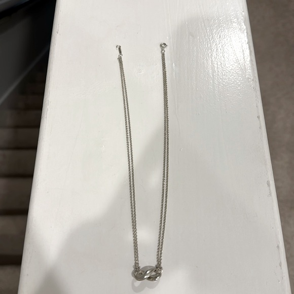 TIFFANY & CO. | Infinity Double Chain Necklace Sterling Silver | Great Condition - Picture 5 of 5